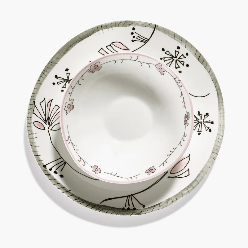 Serax Midnight Flowers Low Bowl