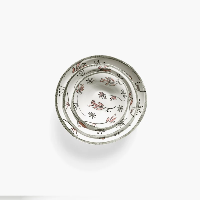 Serax Midnight Flowers Low Bowl