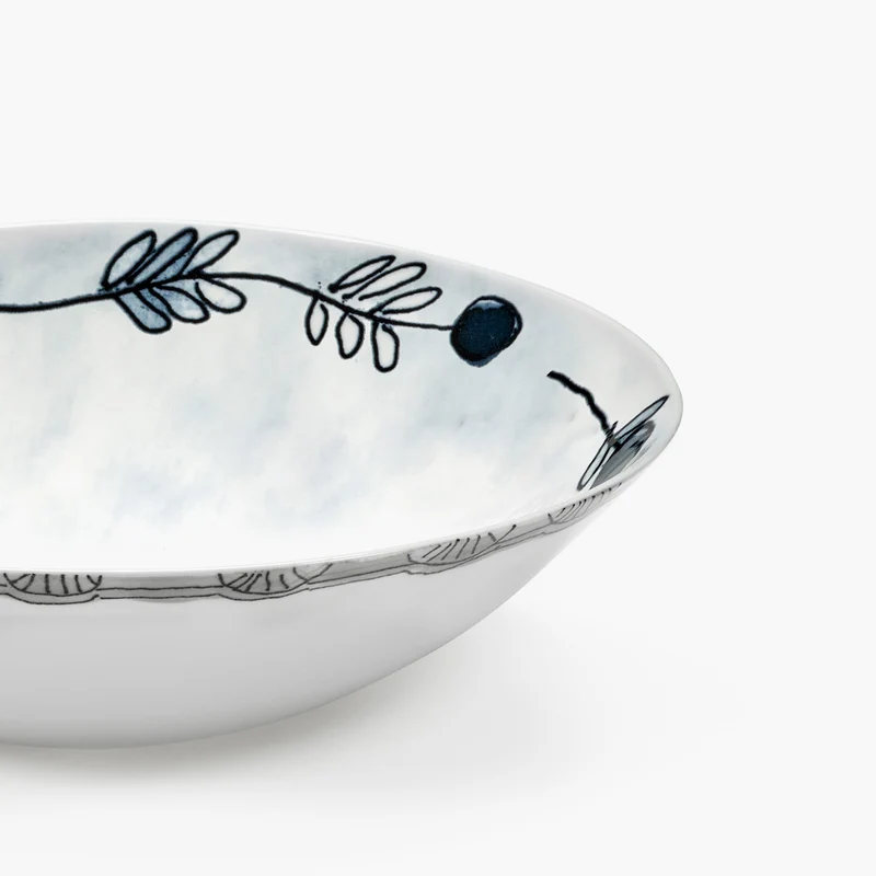 Serax Midnight Flowers Low Bowl