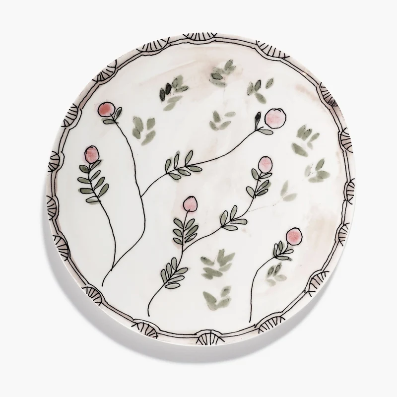 Serax Midnight Flowers Dinner Plate
