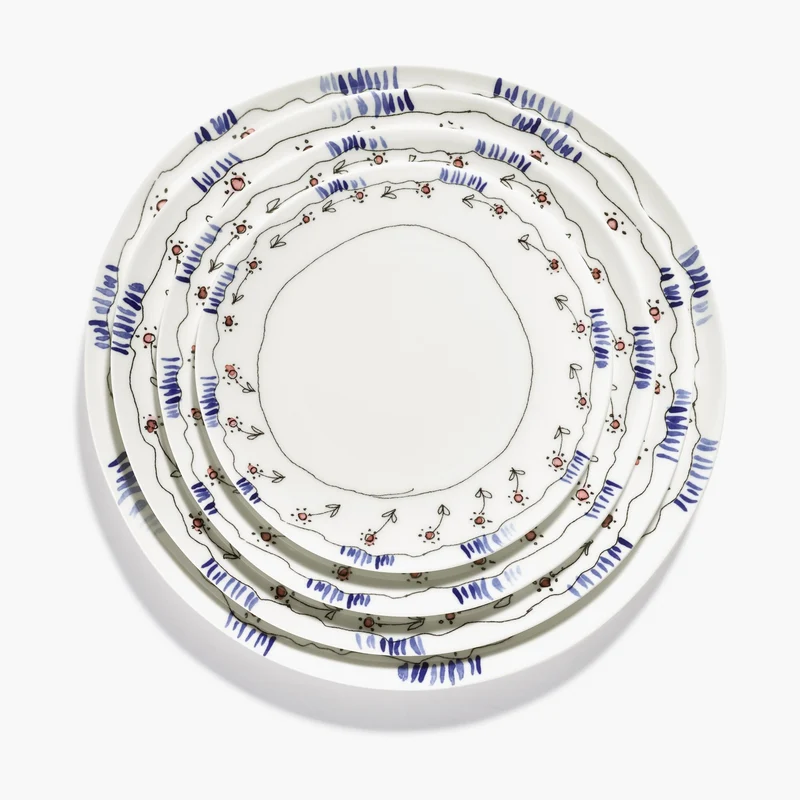 Serax Midnight Flowers Dinner Plate