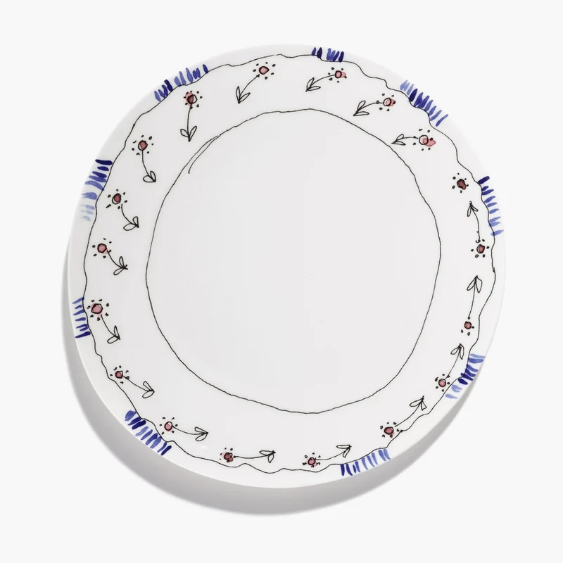 Serax Midnight Flowers Dinner Plate