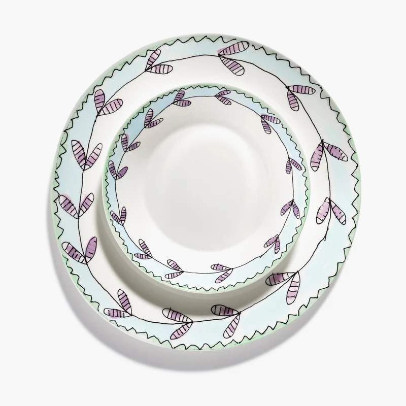 Serax Midnight Flowers Dinner Plate