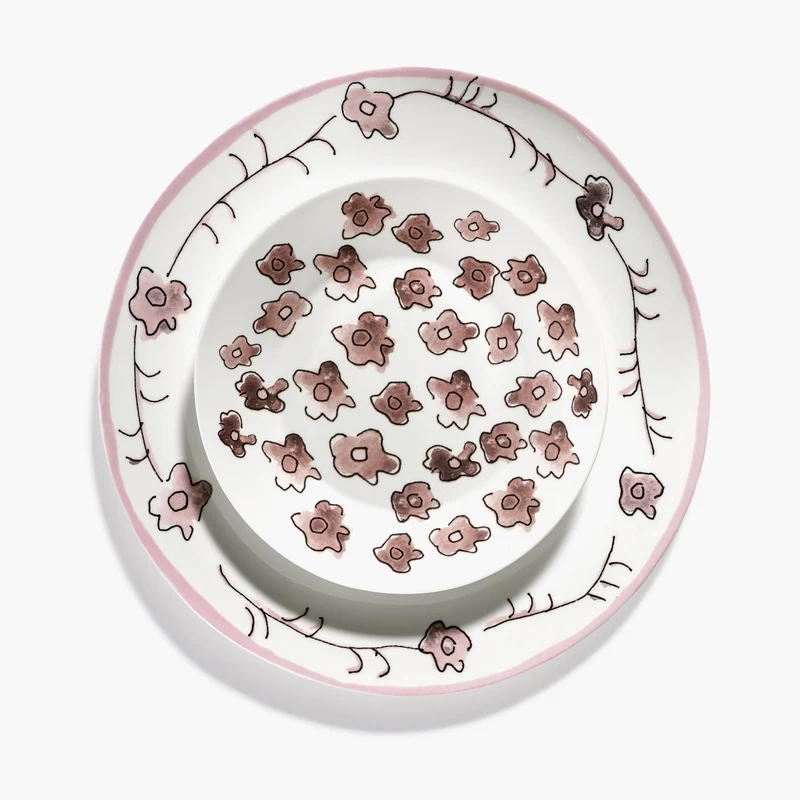 Serax Midnight Flowers Dinner Plate