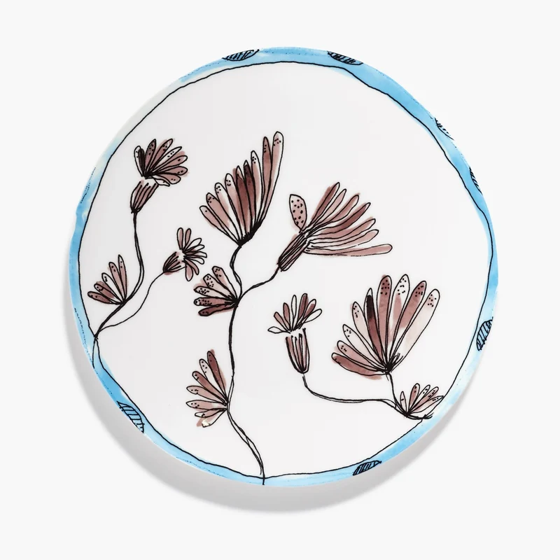 Serax Midnight Flowers Dinner Plate