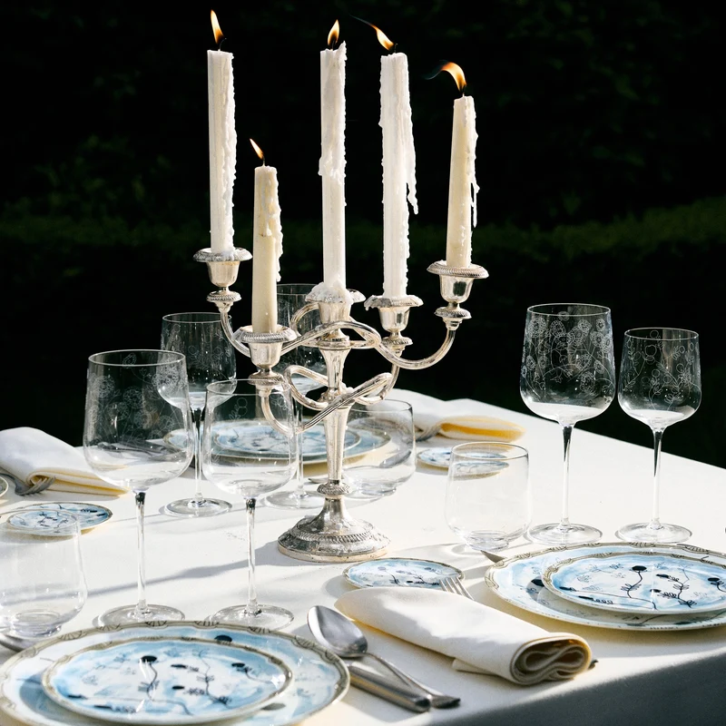 Serax Midnight Flowers Dinner Plate
