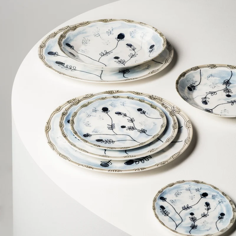 Serax Midnight Flowers Dinner Plate