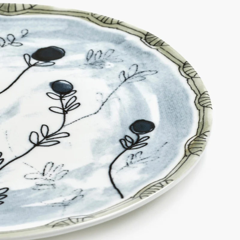 Serax Midnight Flowers Dinner Plate