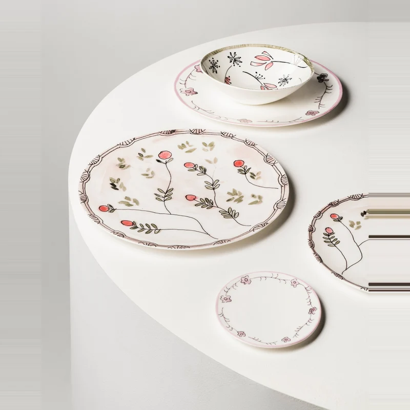 Serax Midnight Flowers Dessert Plate