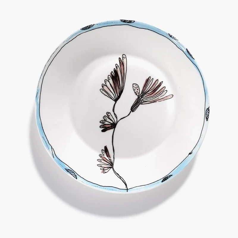Serax Midnight Flowers Deep Plate