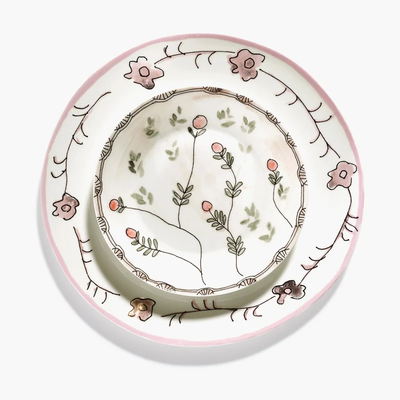 Serax Midnight Flowers Deep Plate