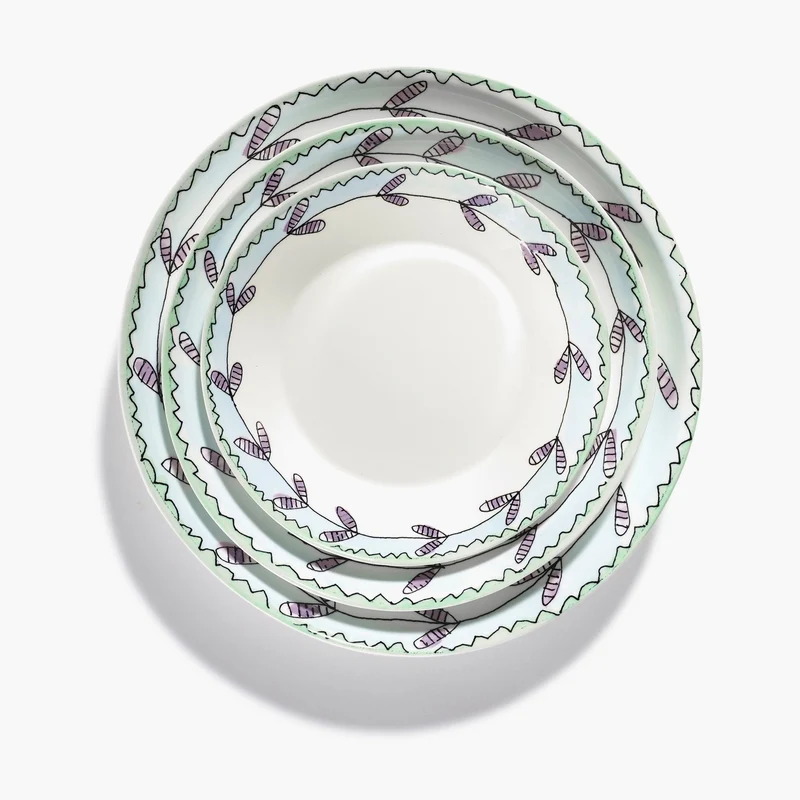 Serax Midnight Flowers Deep Plate