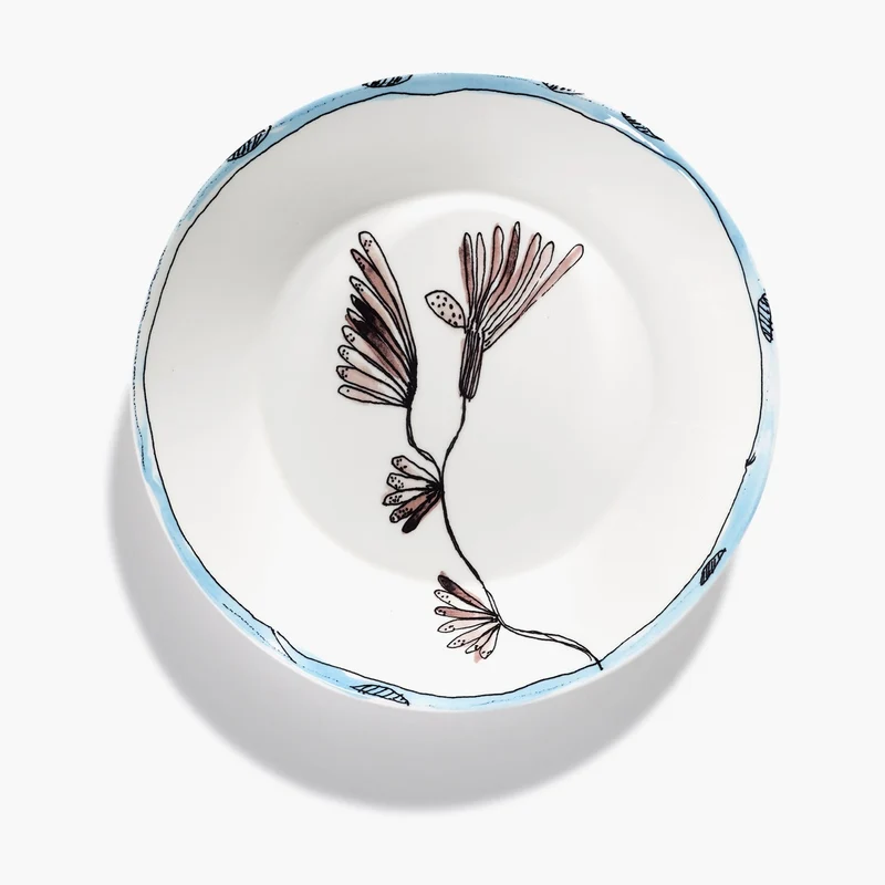 Serax Midnight Flowers Deep Plate