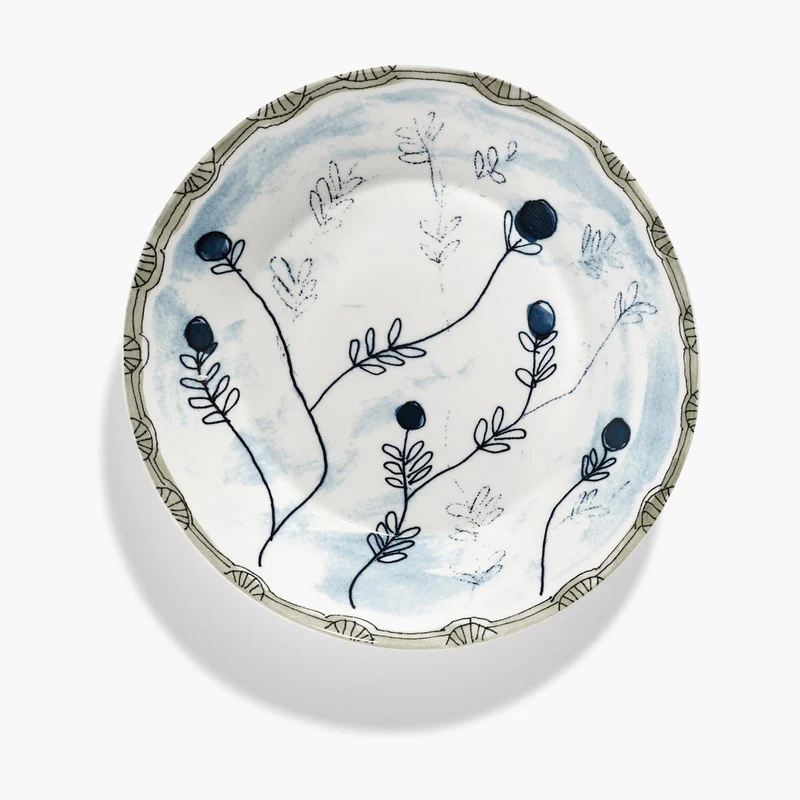Serax Midnight Flowers Deep Plate