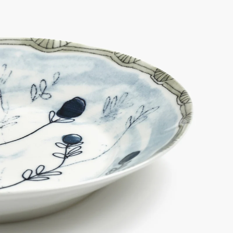 Serax Midnight Flowers Deep Plate