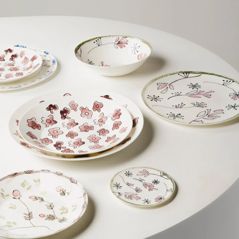 Serax Midnight Flowers Deep Plate