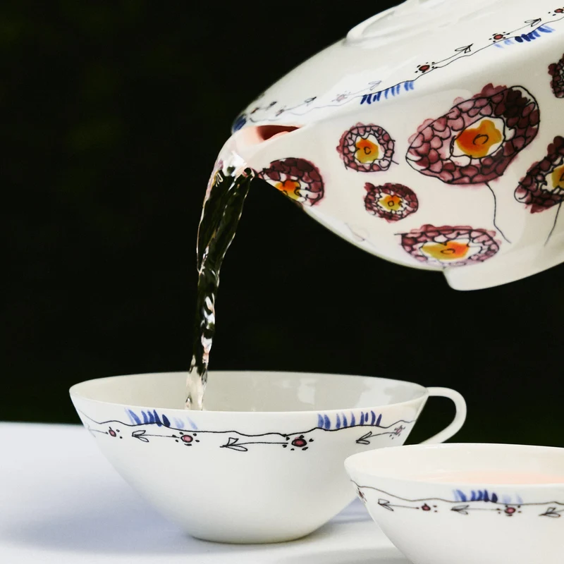 Serax Midnight Flowers Coffee Cup Low