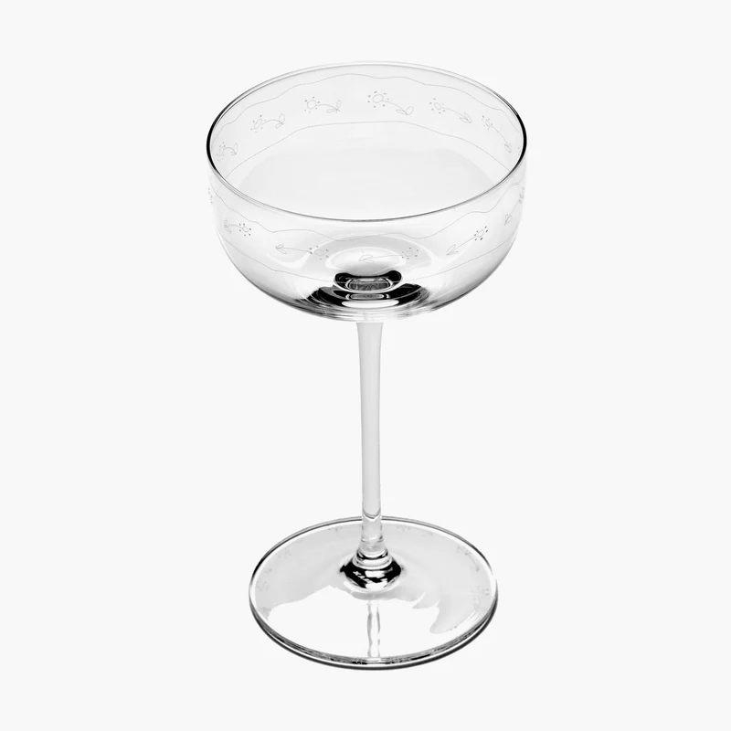 Serax Midnight Flowers Champagne Coupe