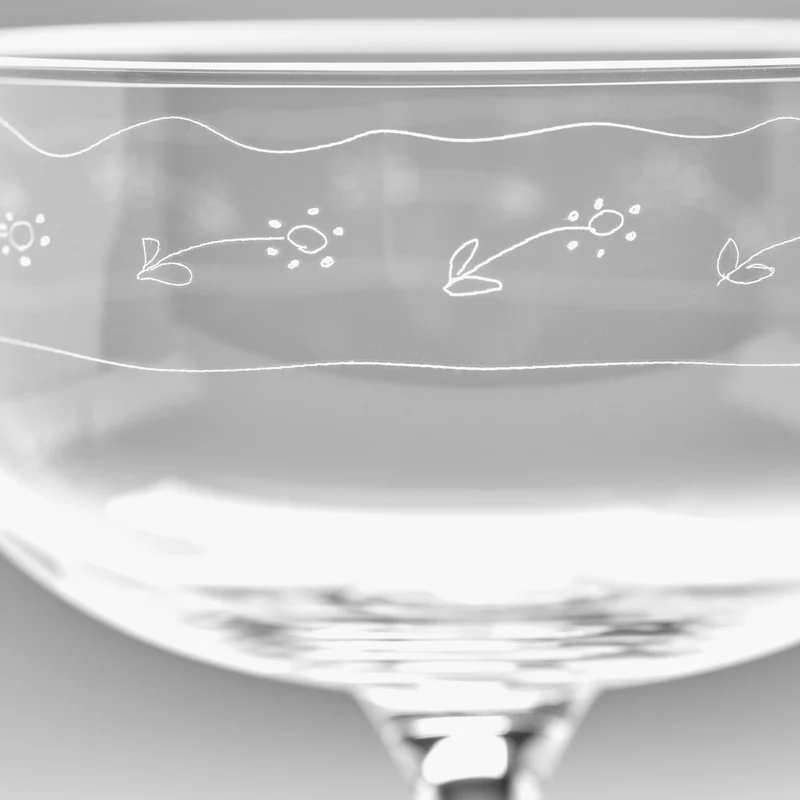 Serax Midnight Flowers Champagne Coupe