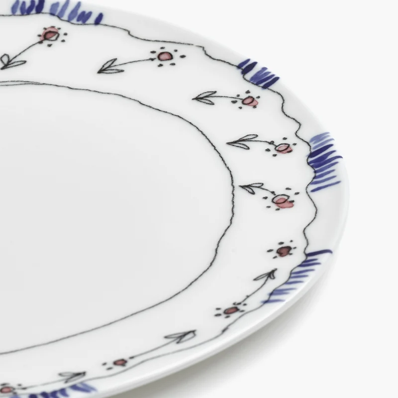 Serax Midnight Flowers Breakfast Plate