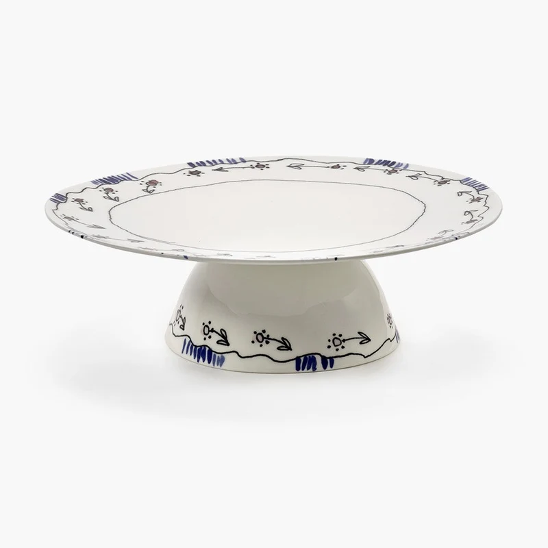 Serax Midnight Flowers Cake Stand