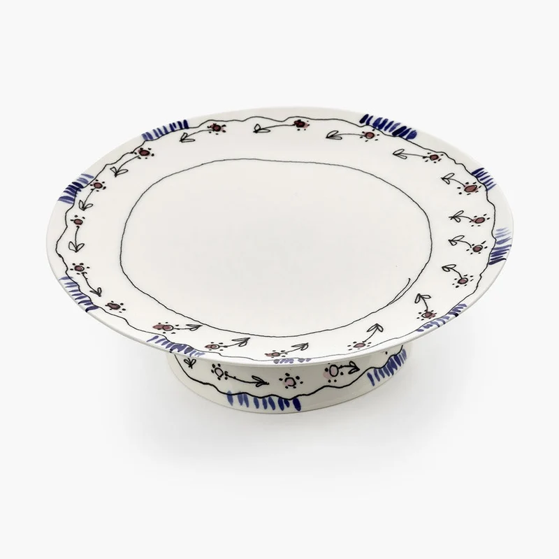 Serax Midnight Flowers Cake Stand