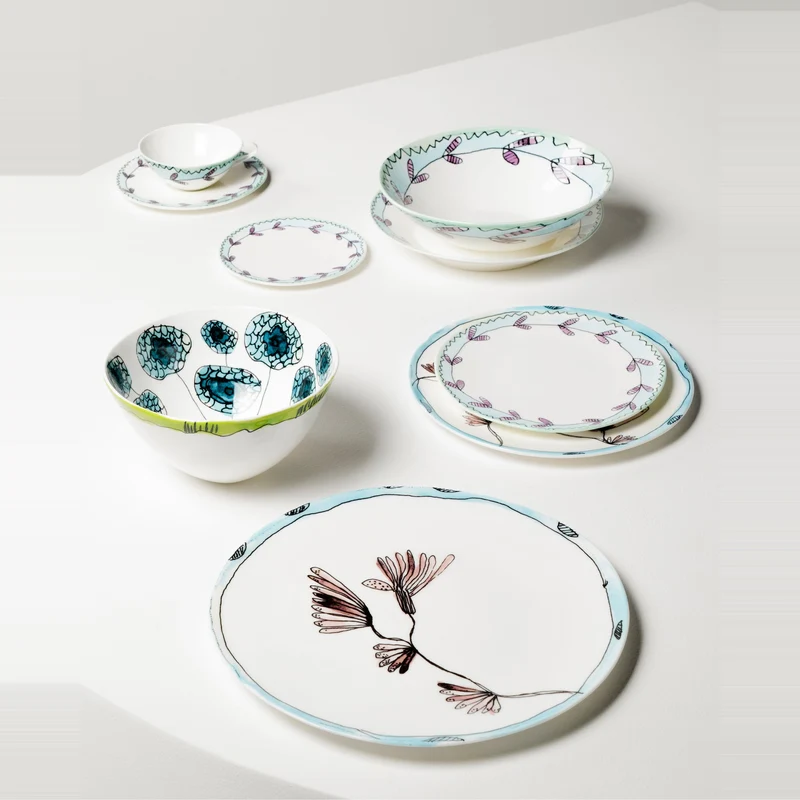 Serax Midnight Flowers Bread Plate