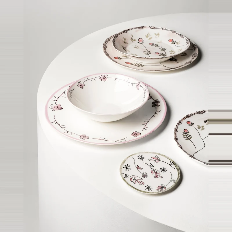 Serax Midnight Flowers Bread Plate