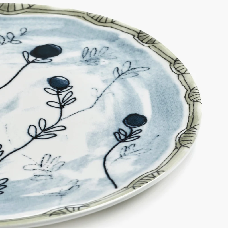 Serax Midnight Flowers Bread Plate