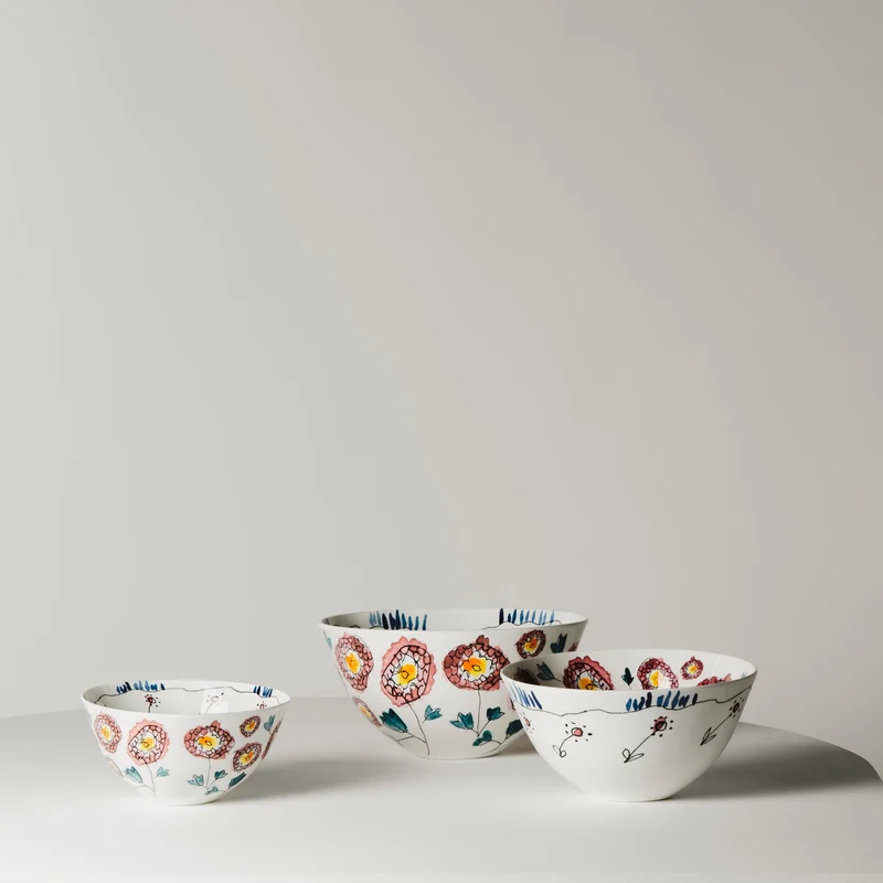 Serax Midnight Flowers Bowl