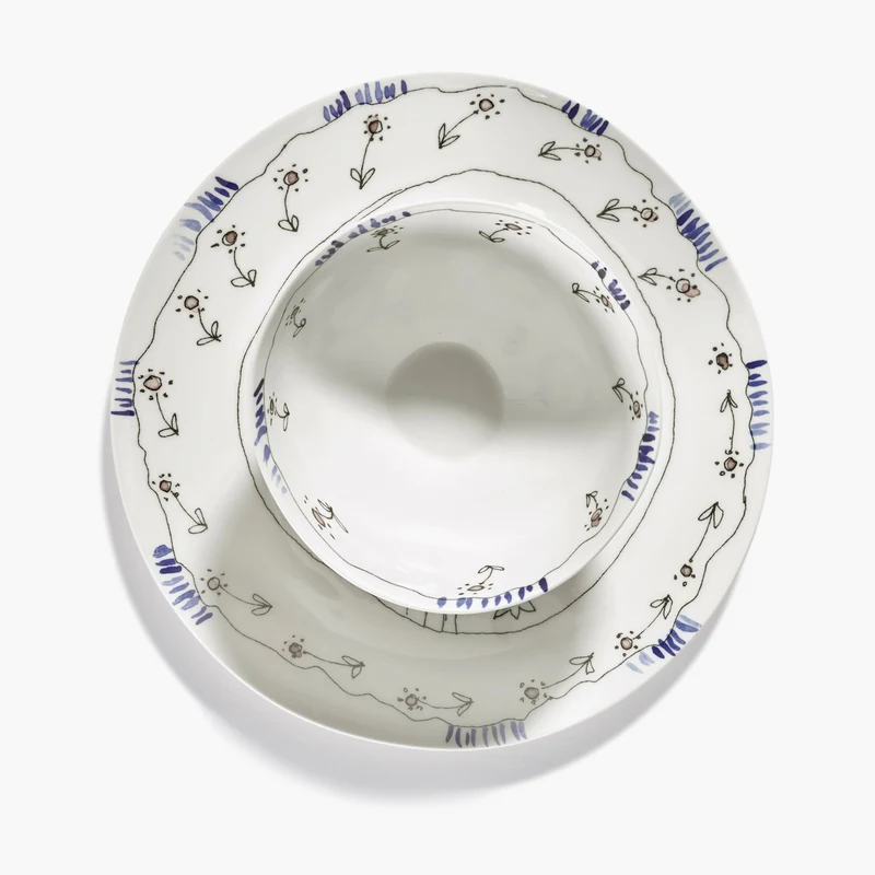 Serax Midnight Flowers Bowl