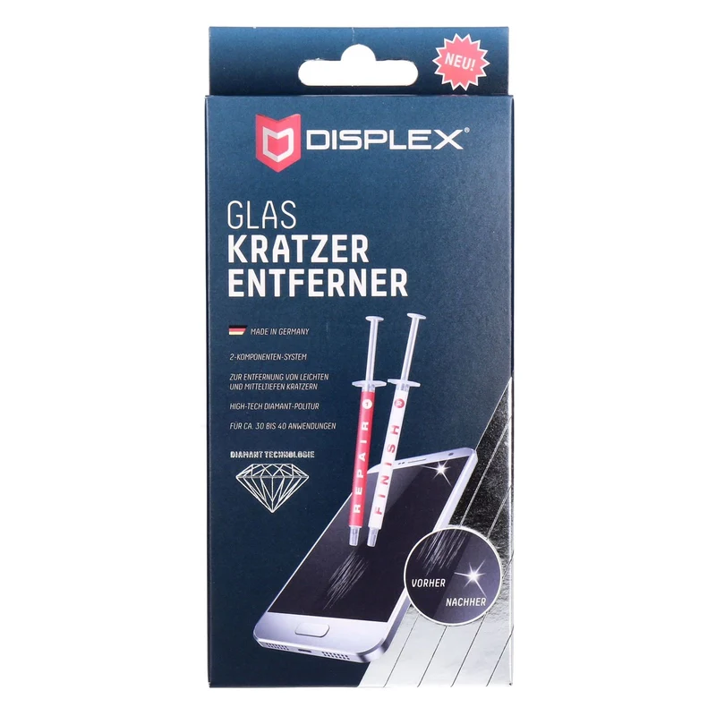 Displex Glaskratzer-Entferner für Smartphones