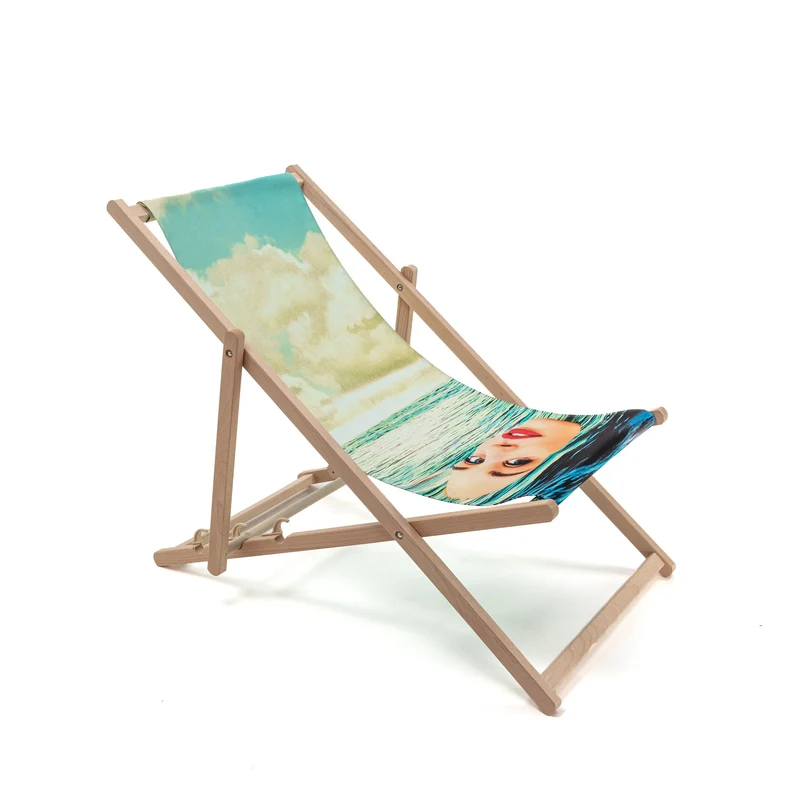 Seletti Toiletpaper Folding Deckchair