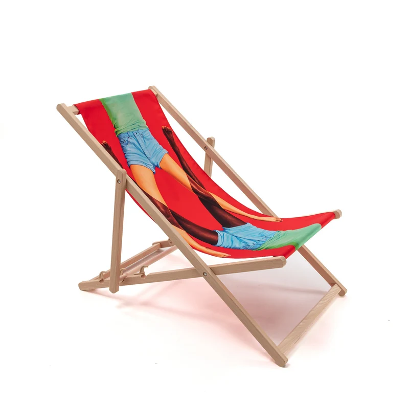 Seletti Toiletpaper Folding Deckchair