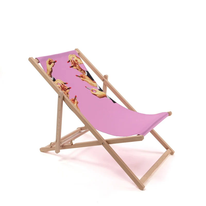 Seletti Toiletpaper Folding Deckchair