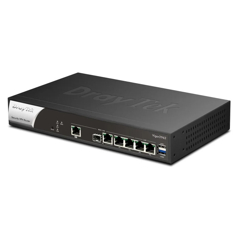 Draytek Vigor 2962 Kabelrouter 2.5 Gigabit Ethernet Schwarz, Weiß