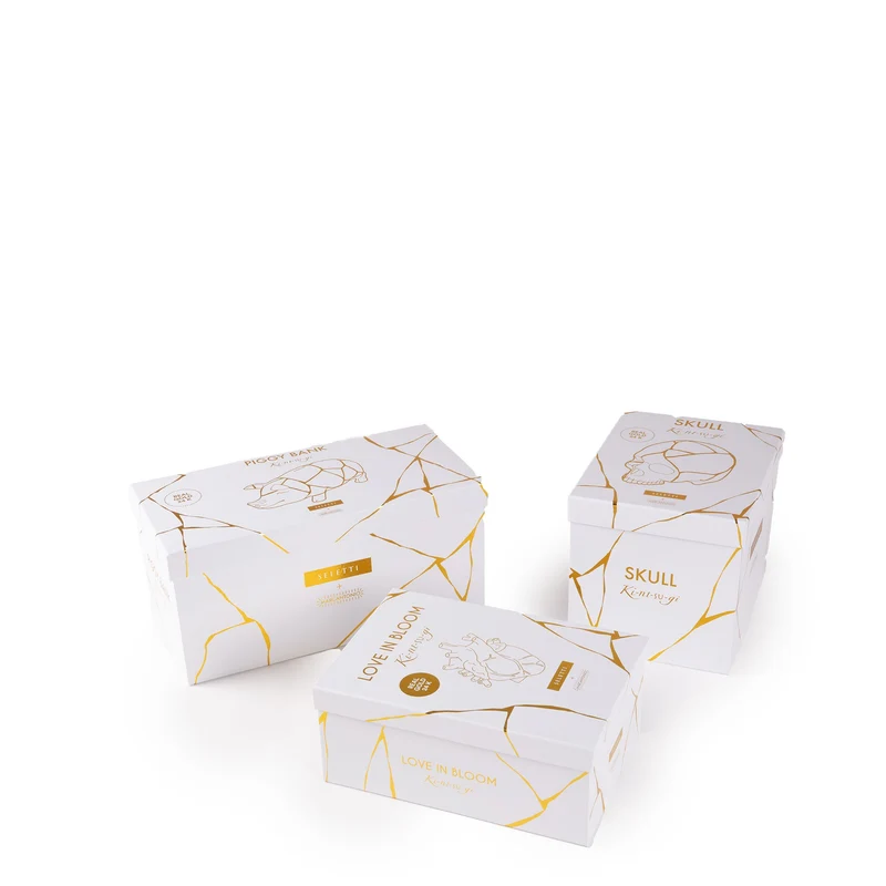 Seletti Kintsugi Skull Ornament