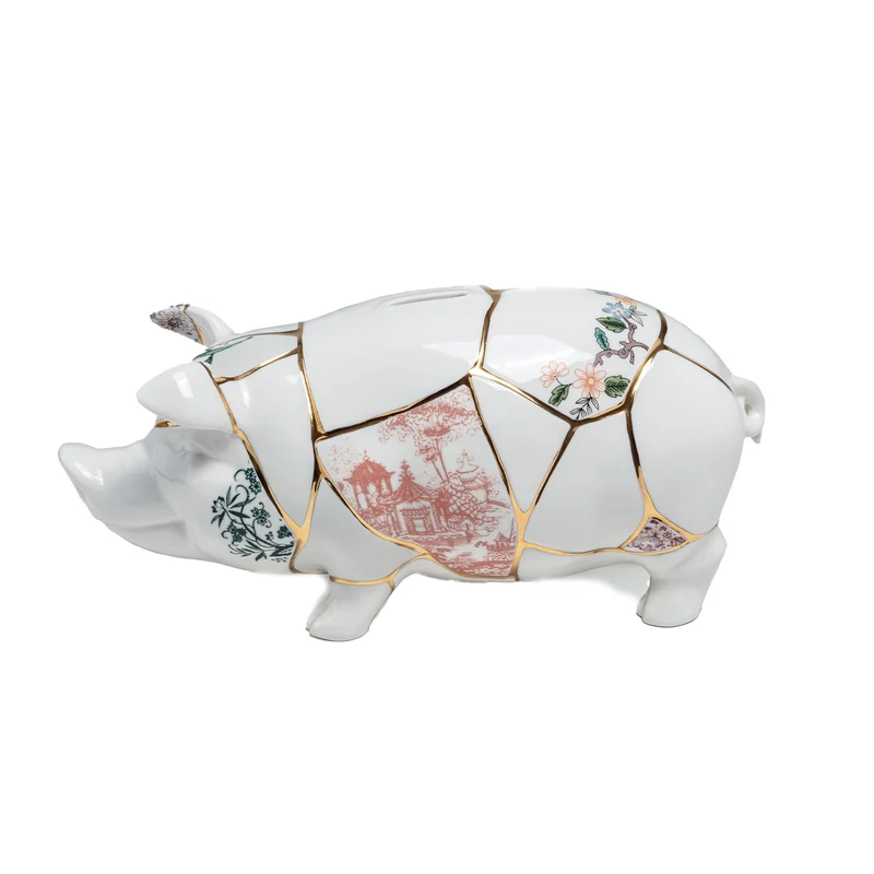 Seletti Kintsugi Piggy Bank