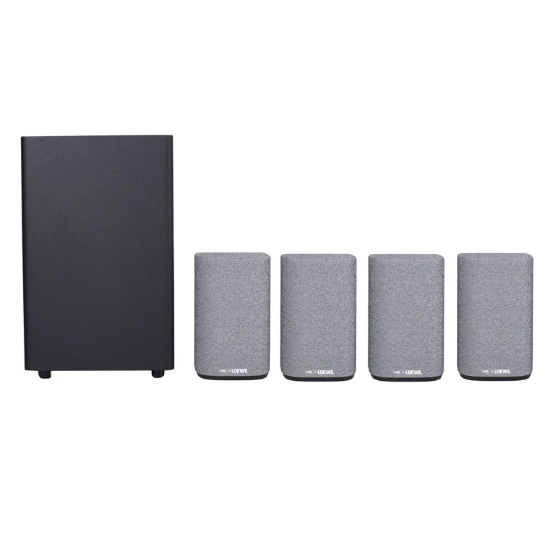 Loewe We. BOOST Heimkinosystem, Lautsprecher Dolby Atmos, kabellos grau