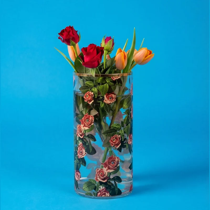 Seletti Toiletpaper Round Glass Vase 30 cm