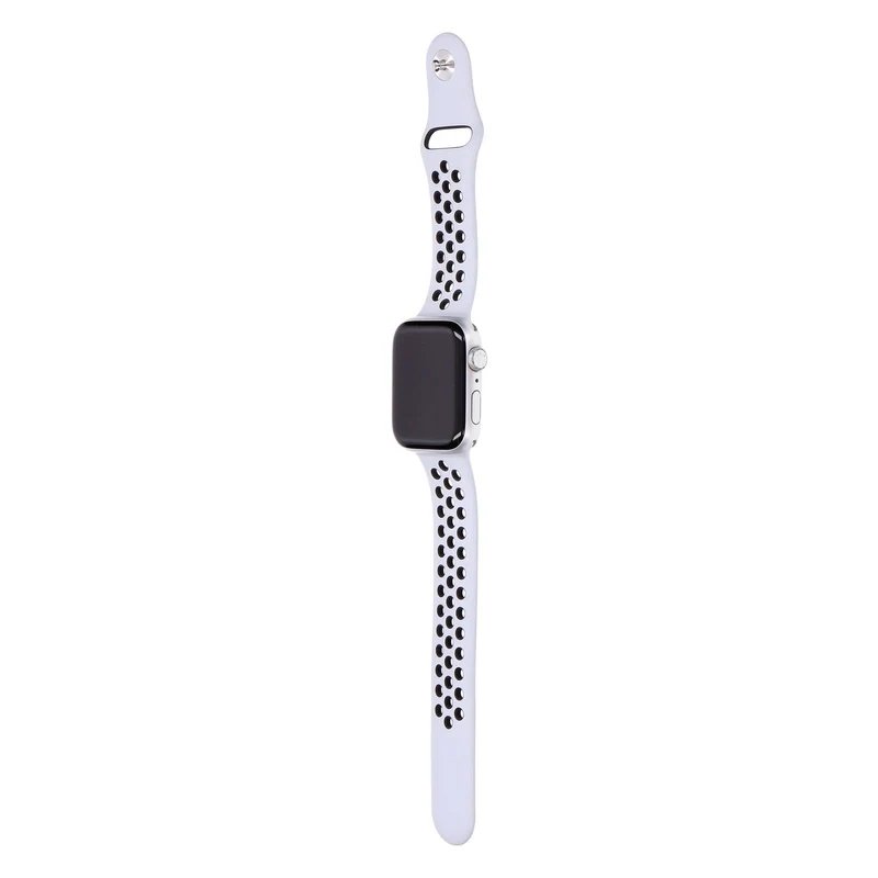 Apple Watch SE Nike 44mm GPS Silber Aluminiumgehäuse, Sportarmband Platinum/Schwarz