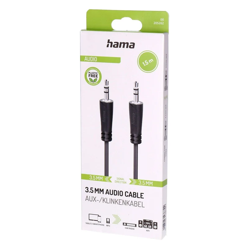 Hama 00205117 Audio-Kabel 0,5 m 3.5mm Schwarz