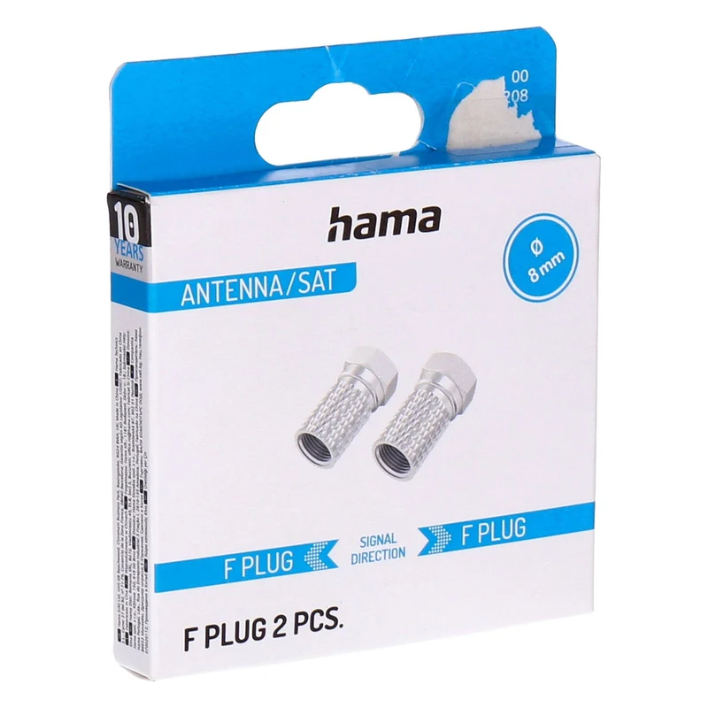 Hama 00205208 Koaxialstecker F-Typ 2 Stück(e)