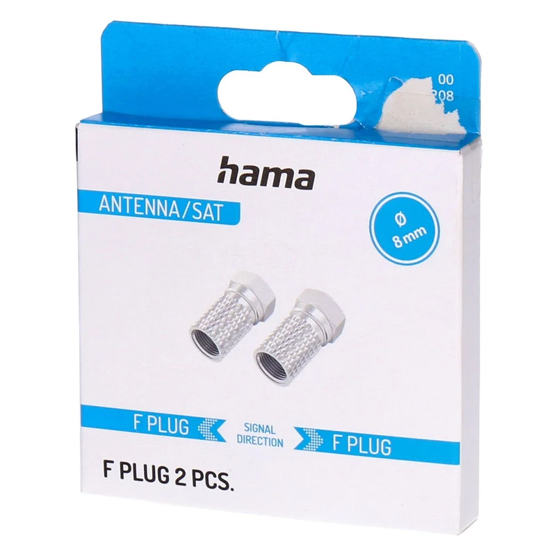 Hama 00205208 Koaxialstecker F-Typ 2 Stück(e)