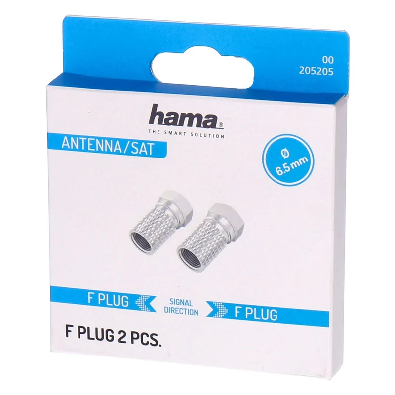 Hama 00205205 Koaxialstecker F-Typ 2 Stück(e)