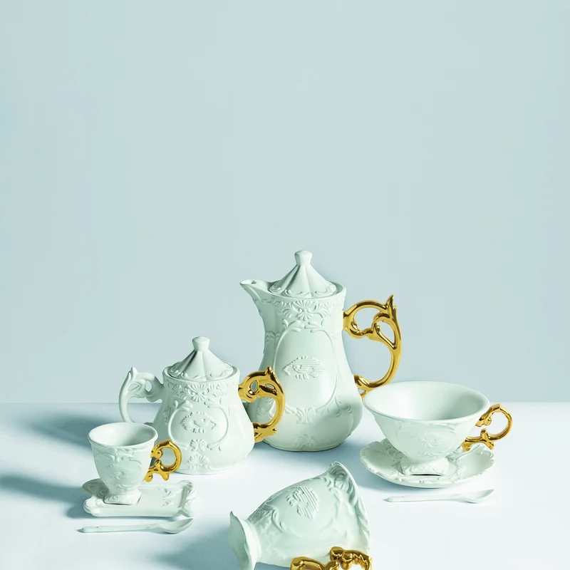 Seletti I-Wares Gold Coffee Cup Set