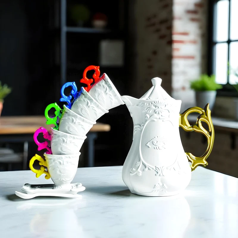 Seletti I-Wares Gold Coffee Cup Set