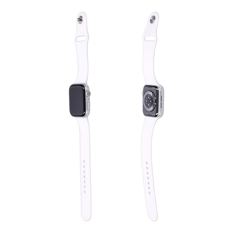 Apple Watch Series 6 44mm GPS Silber Aluminiumgehäuse mit Sportarmband Weiß