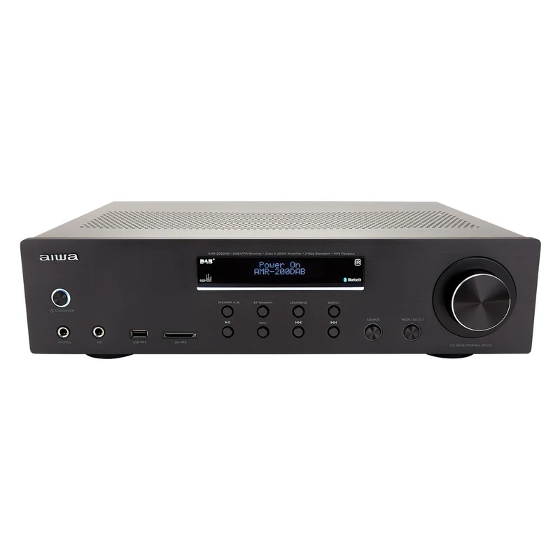 Aiwa AMR-200DAB BK Vollverstärker 200W, BT, USB Schwarz