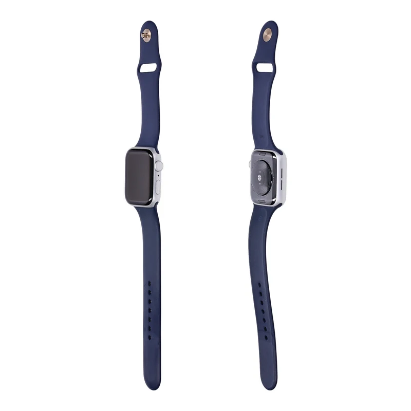 Apple Watch SE 44mm GPS Silber Aluminiumgehäuse mit Sportarmband Abyss Blue